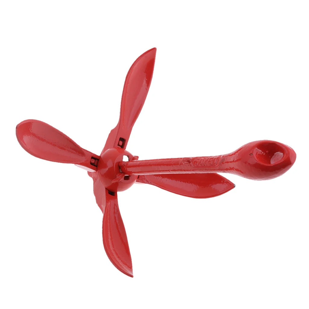 Red Folding Grapnel Boat Anchor System Heavy Duty Stainless Steel 3.3 lb / 1.5 kg | Автомобили и мотоциклы