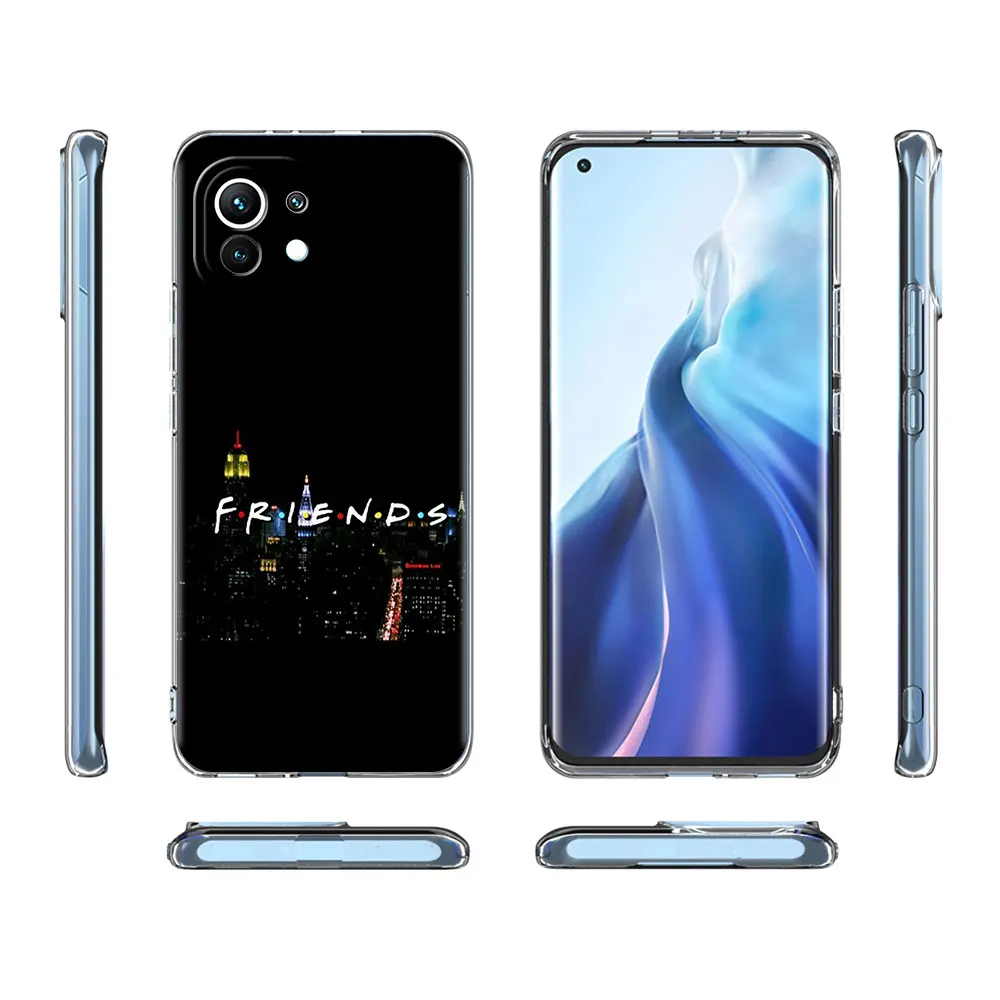 Clear Soft Case For Xiaomi Mi Poco X3 NFC 10T Pro 9T M3 11 Note 10 Lite F3 GT F1 Silicone Phone Cover Friends TV Coffee Fundas