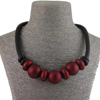

New Fashion Red Pendant Necklaces Punk Style Female Choker Jewelry High Quality For Women Long Necklaces