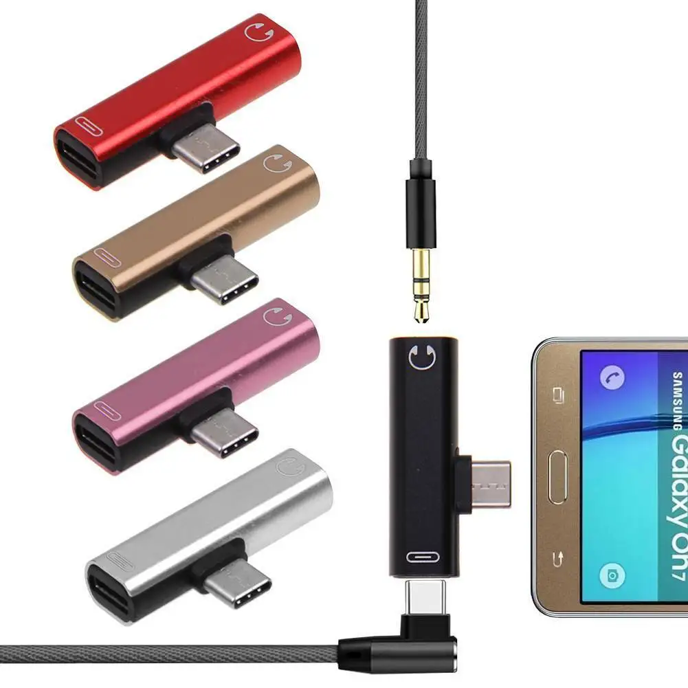 

USB-C Type C Adapter Port to 3.5MM Aux Audio Jack Earphone Headphone Cable USB
