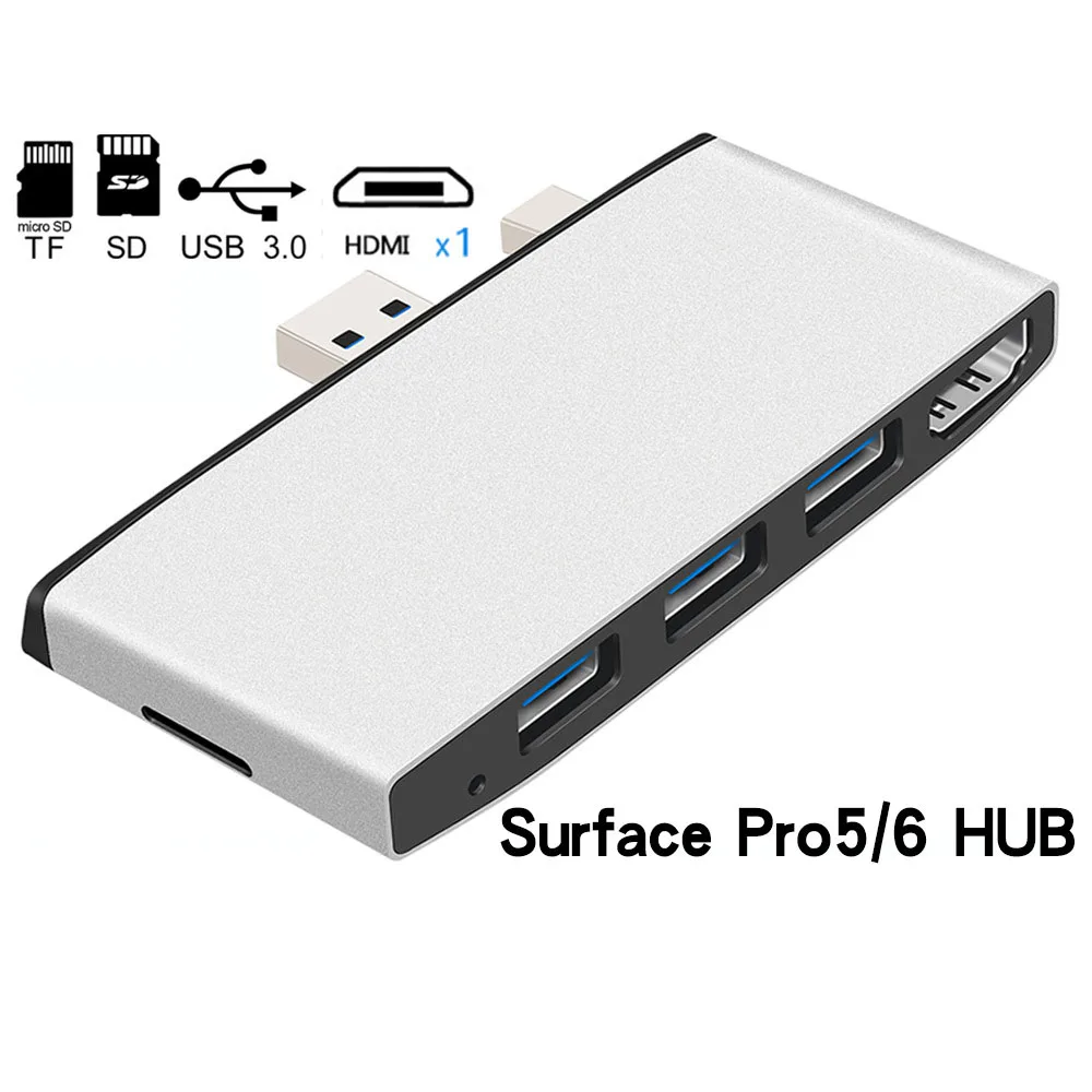 USB mini Dp к HDTV 2USB 3,0 концентратор для Surface pro 4 5 6 - Цвет: Зеленый