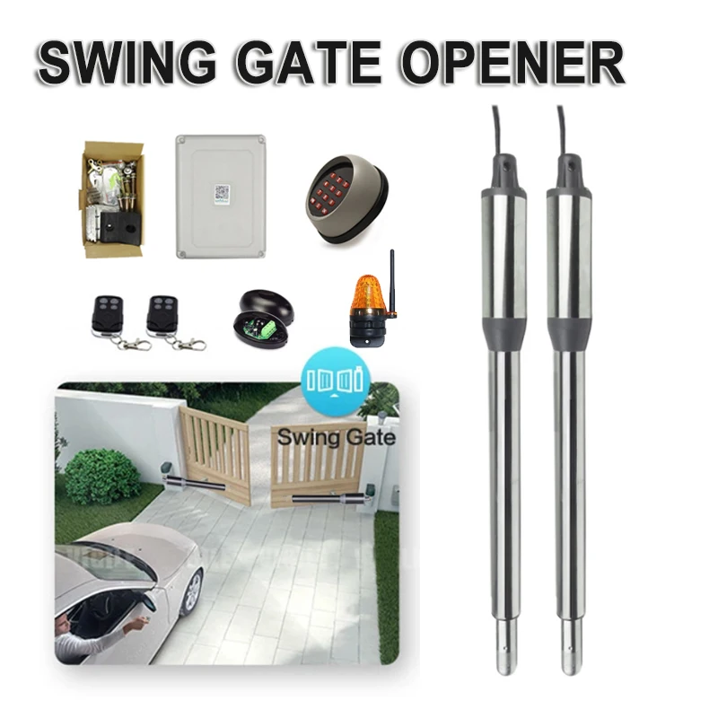 

GALO PKM-C01 Dual Swing Gate Opener Kit,wireless keyboard,GSM, Remote control QTY, Flash light & Photocell Optional