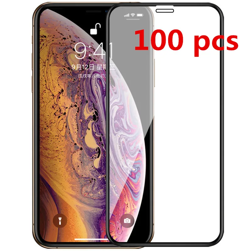 Бесплатная DHL 100 шт полное покрытие из закаленного стекла для iPhone11/11Pro/11Pro Max/XSMax XR X