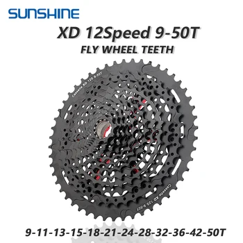 

SUNSHINE XD Cassette 12 Speed 9-50T MTB Bicycle Sprocket Mountain Bike Flywheel Fit for SRAM GX ADLER freewheel