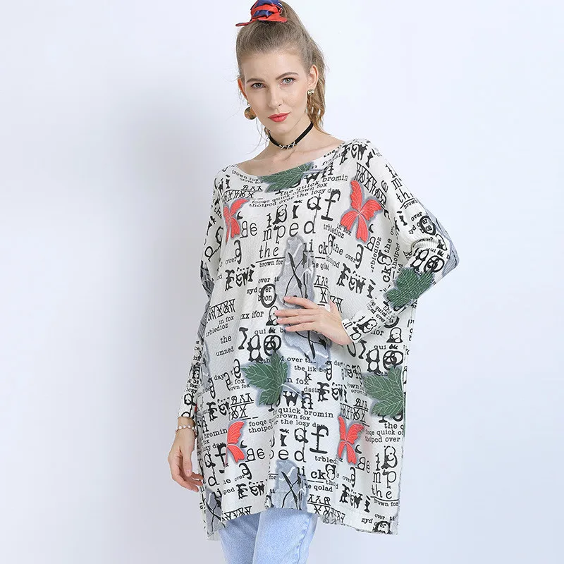 Зимний свитер с буквенным принтом 2020 женские пуловеры вязаный джемпер круглым