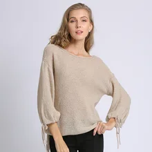 Women Sweater New Autumn Winter Ladies Solid Loose Knitted Pullovers O Neck Long Sleeve Tassel Jumpers New Roupa Feminina 2020