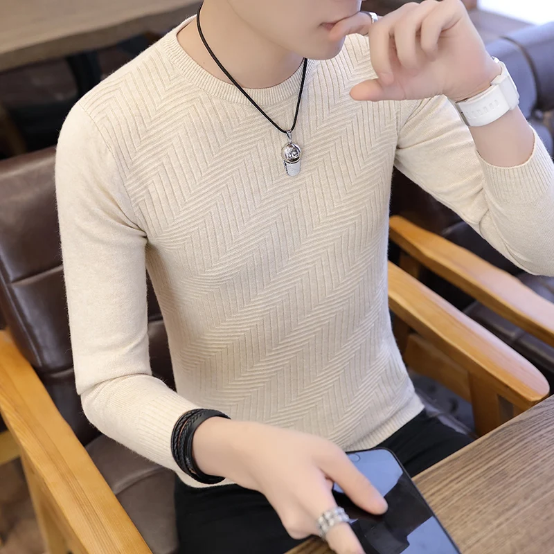 Men Sweater O-Neck Mens Pullover Sweater Male Coat Solid Color Man Sweaters Pull Clothes Long Sleeve Twill Homme New Autumn K265 Men Sweater O-Neck Mens Pullover Sweater Male Coat Solid Color Man Sweaters Pull Clothes Long Sleeve Twill Homme New Autumn K265