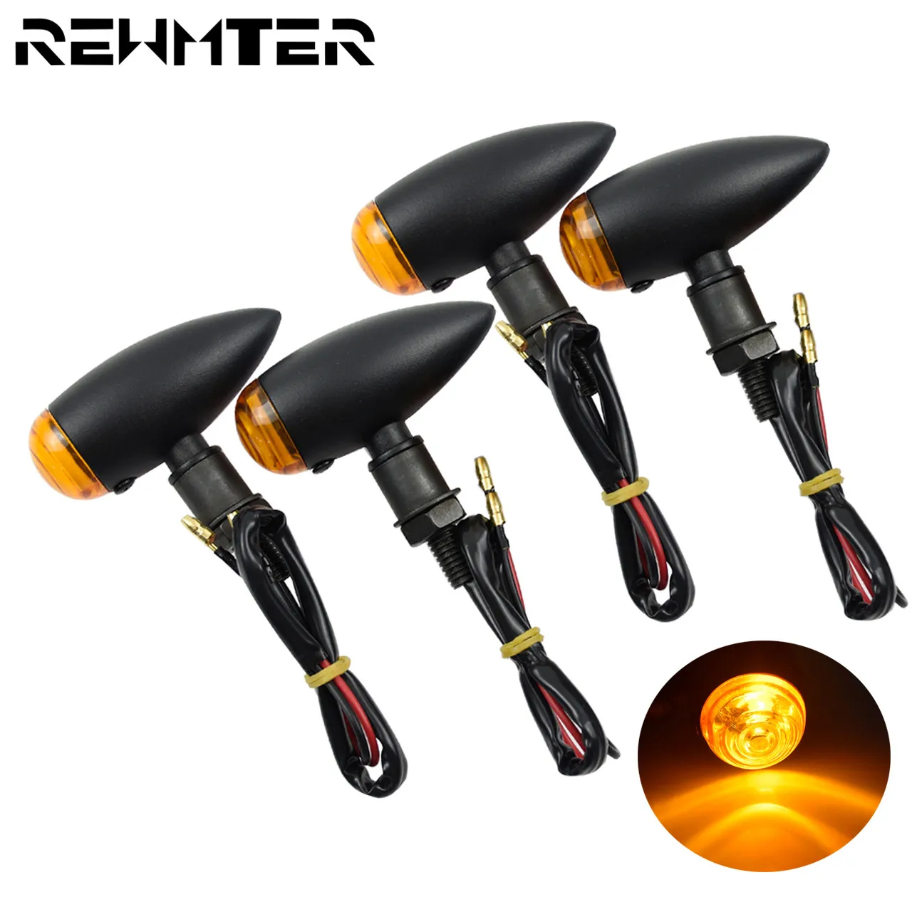 

Motorcycle Bullet Turn Signal Light Indicator Lamp 2PCS/4PCS For Harley Chopper Cruiser For Honda For Yamaha For Suzuki