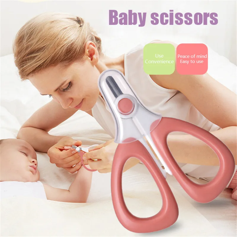 

Safety Nail Clippers Scissors Cutter for Newborn Baby Convenient Daily Baby Nail Shell Shear Manicure Tool Baby Nail Scissors
