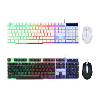 

FA-T20 USB 180 Keys Backlight Mechanical Wired Gaming Keyboard Mouse Set for PC notebook Mouse Keyboard Outfit
