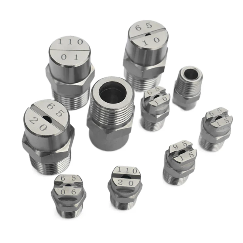 1/4" Stainless Steel Vee Jet Industrial Fan Flat Spray Nozzle,HVV H-U Jet Flat Fan Spray Nozzle,car washing, Spray Tip 2