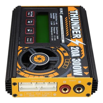 

HOTA Thunder 300W 20A DC Balance Charger Discharger for LiPo NiCd PB Battery