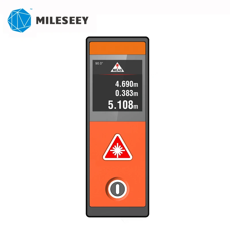 Mileseey D520 20 м лазерный дальномер мини оранжевый цвет измерительная лента|laser distance