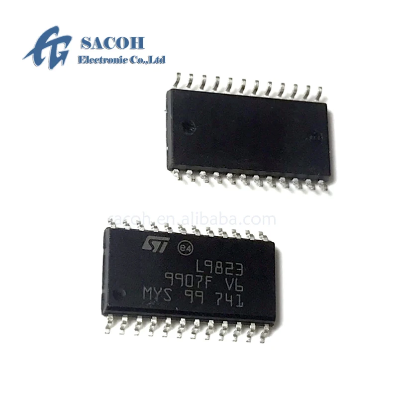 10 шт./лот новый оригинальный L9823 L9823013TR или L9820D L9820 L9821 L9822E L9822EPD L9822ED SOP-24 Octal Low-Side