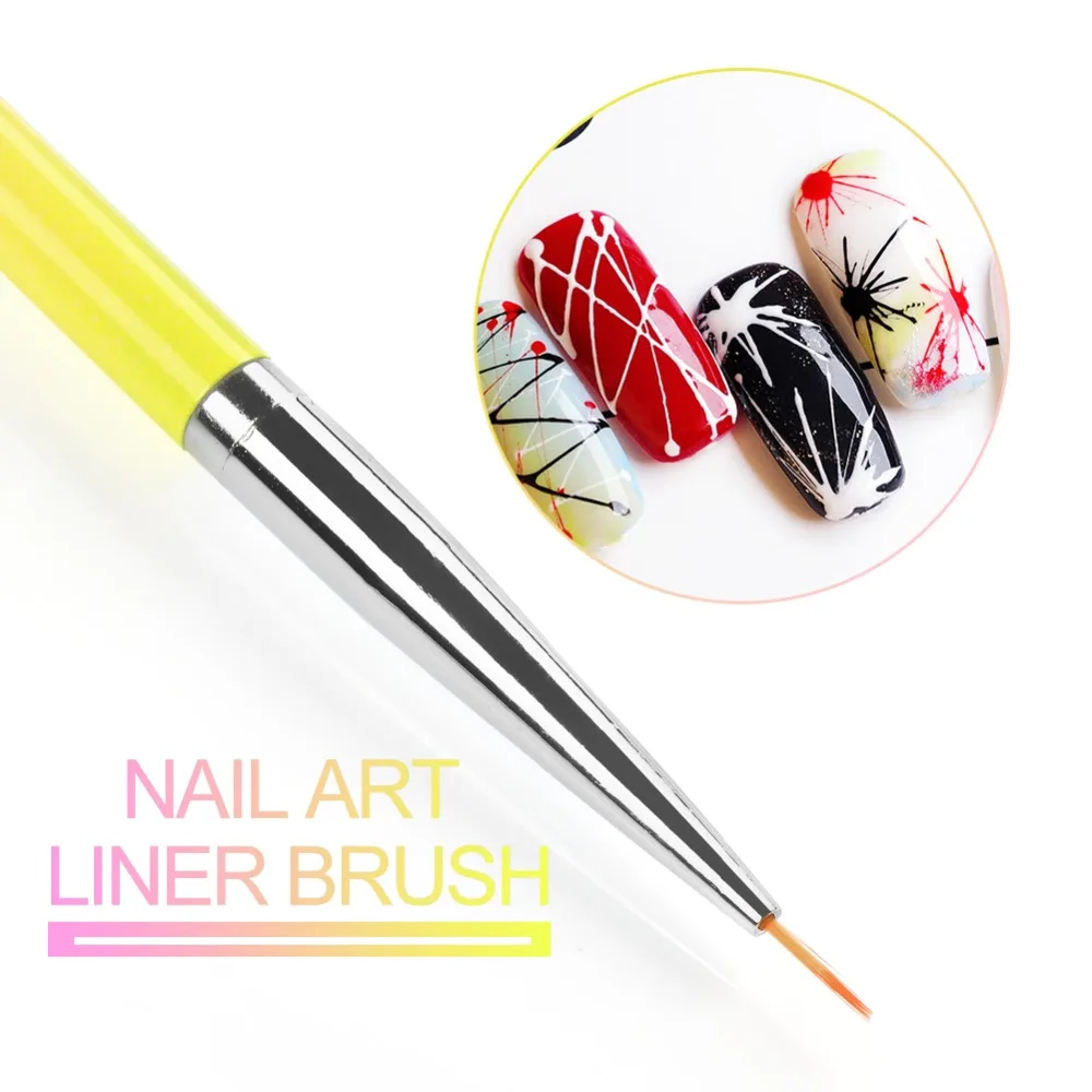 New Manicure Nail Art Tools Acrylic UV Gel Brush Liner Painting Pen Acrylic Drawing Brush For Nails Gradient Rhinestone Dotting