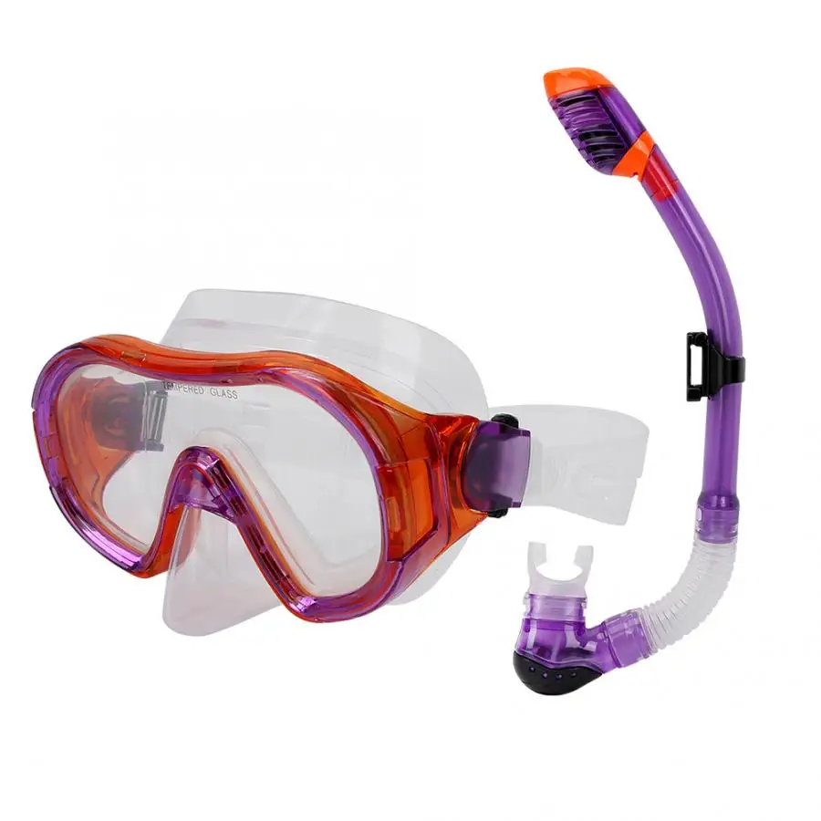 YON SUB Anti-fog Full Face Scuba Dive Mask and Dry Snorkel Breathing Tube Set for Kids Diving Swimming For Diving Equipment