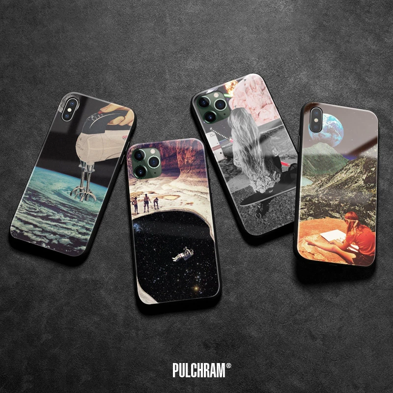 Vintage Aesthetic Surreal Art Soft Silicone Glass Phone Case Cover Shell For Apple Iphone 6 6s 7 8 Plus X Xr Xs 11 Pro Max Case Cover Phone Casesshell Cover Aliexpress