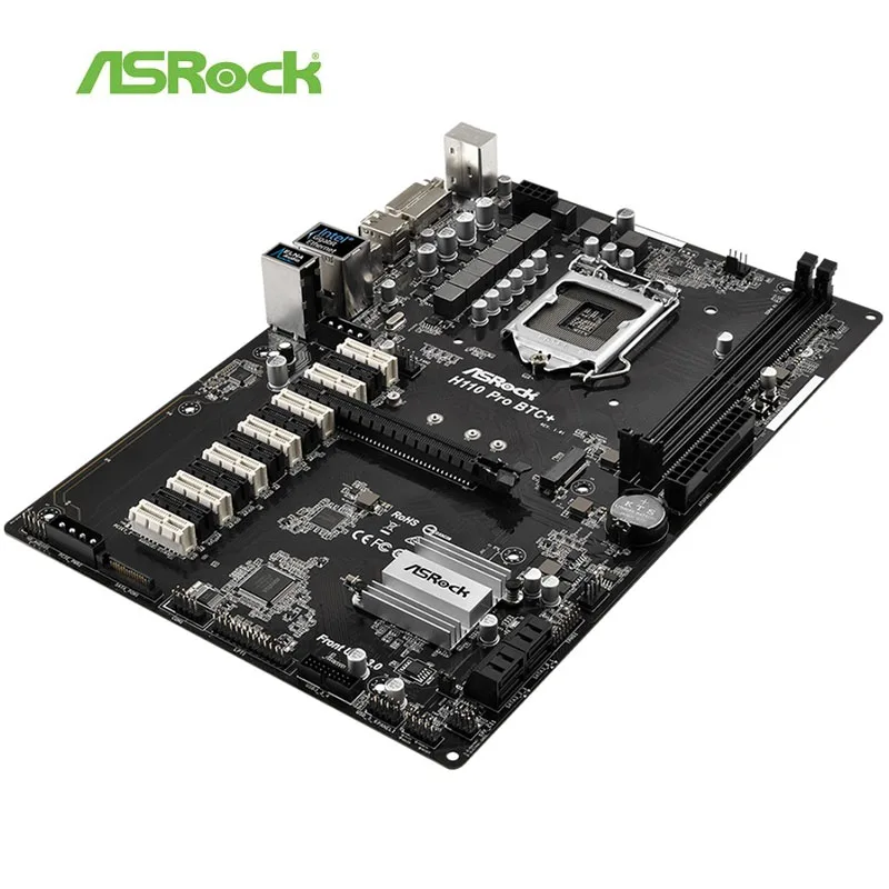 Материнская плата для ASRock H110 PRO BTC + PCI-E 3 0 LGA 1151 DDR4 13 PCIE | Компьютеры и офис