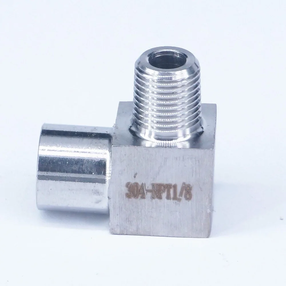 3500psi 1/8 "NPT Weiblichen Zu Männlichen Ellenbogen Rohr Fitting 304 Edelstahl Wasser Gas Öl 250 Bar – Detail 2