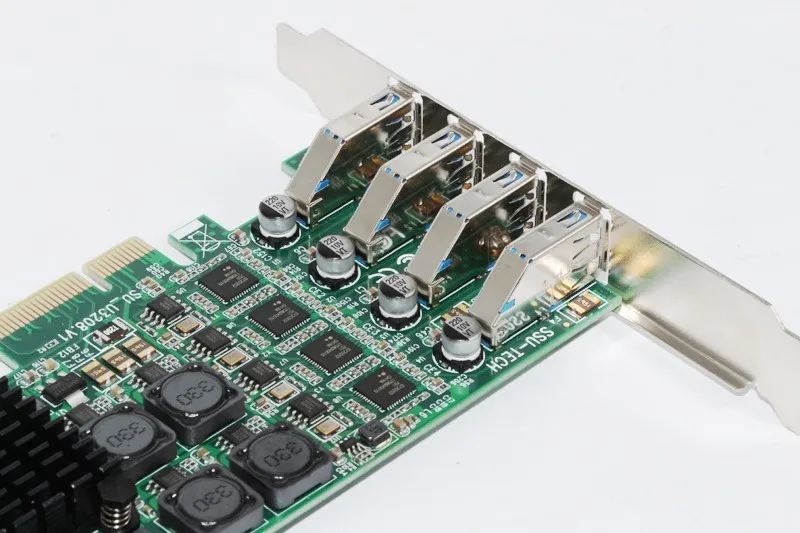 USB 3,0 PCI-E Плата расширения рейзер 8 портов USB3.0 PCI Express карта 19 Pin USB 3,0 адаптер SATA разъемы питания для серверной камеры