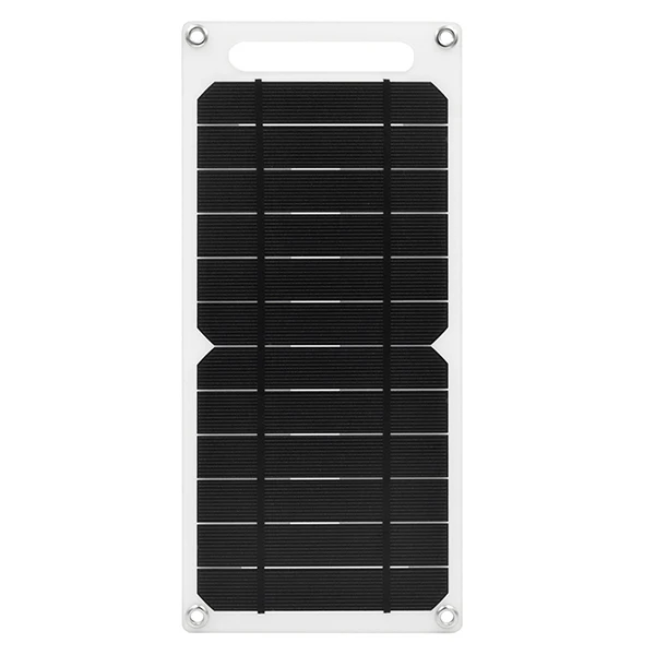 ELEGEEK Solar Panel Charger 6W 5V USB Output Solar Charger Portable Solar Battery Chargers Charging for Phone for Hiking Outdoor - Цвет: White