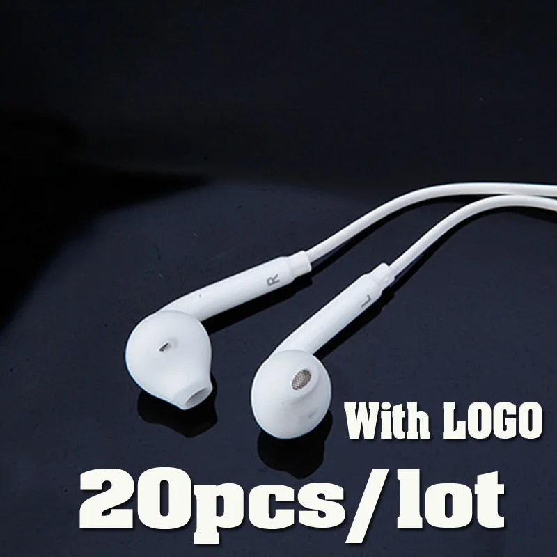 20 pcs Standard 10 шт./лот для s6 наушники в ухо наушник с микрофоном MP3 MP4 для samsung Galaxy S7 S6 s8 s9 s10 край наушники Xiaomi - Цвет: 20 pcs Standard