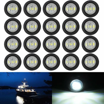 

Pre-drilled holes and wire LED Marker Light Motor Installation Underwater Pontoon Boat Transom Stainless Steel