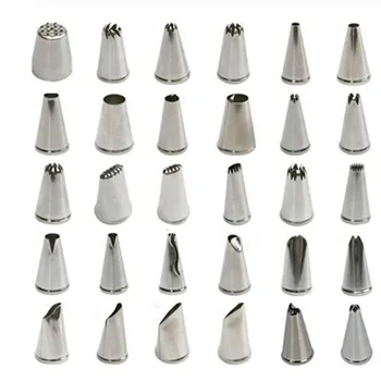

Metal Cream Nozzles Cake Decorating Tools Stainless Steel Icing Piping Nozzle Tips New Cake Fondant Decor Baking Tools