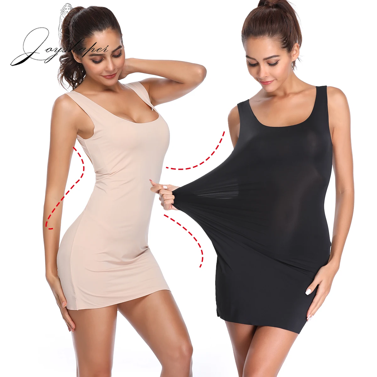 

Joyshaper Slimming Slip Shapewear Body Shape Sliding Control Seamless Under Dress Waist Trainer Body Shaper Shaping Girdle Woman
