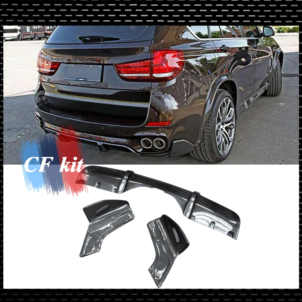 P Style M-Tech губа заднего бампера из углеродного волокна для BMW F15 M Sport 2014 Up диффузор