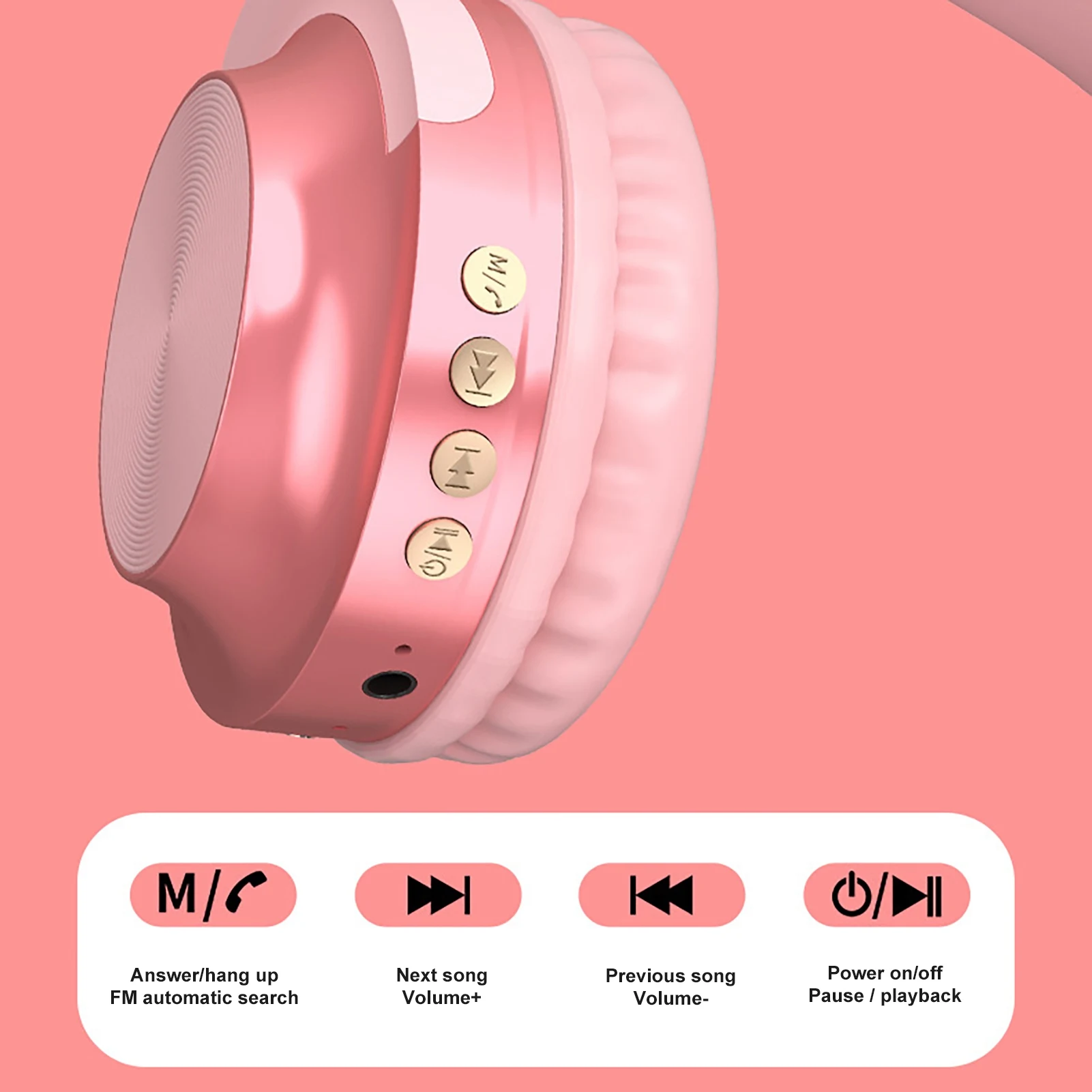 A10 Head mounted Bluetooth Headset Stereo Wireless Card Radio Universal Earphone Headphones With Microphone Fast Charge