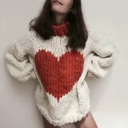 Модный Свободный Повседневный вязаный свитер с высоким воротником и длинными рукавами, оптовая продажа 2020, осенне-зимний новый женский