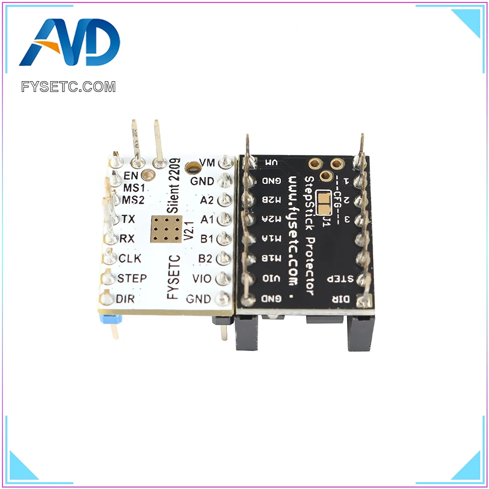 6 шт. TMC2209 v3.0 шаговый двигатель драйвер Stepsticks Mute Driver VS TMC2208 и 6 шт. бесшумный шаг Стик протектор Двигателя драйвер
