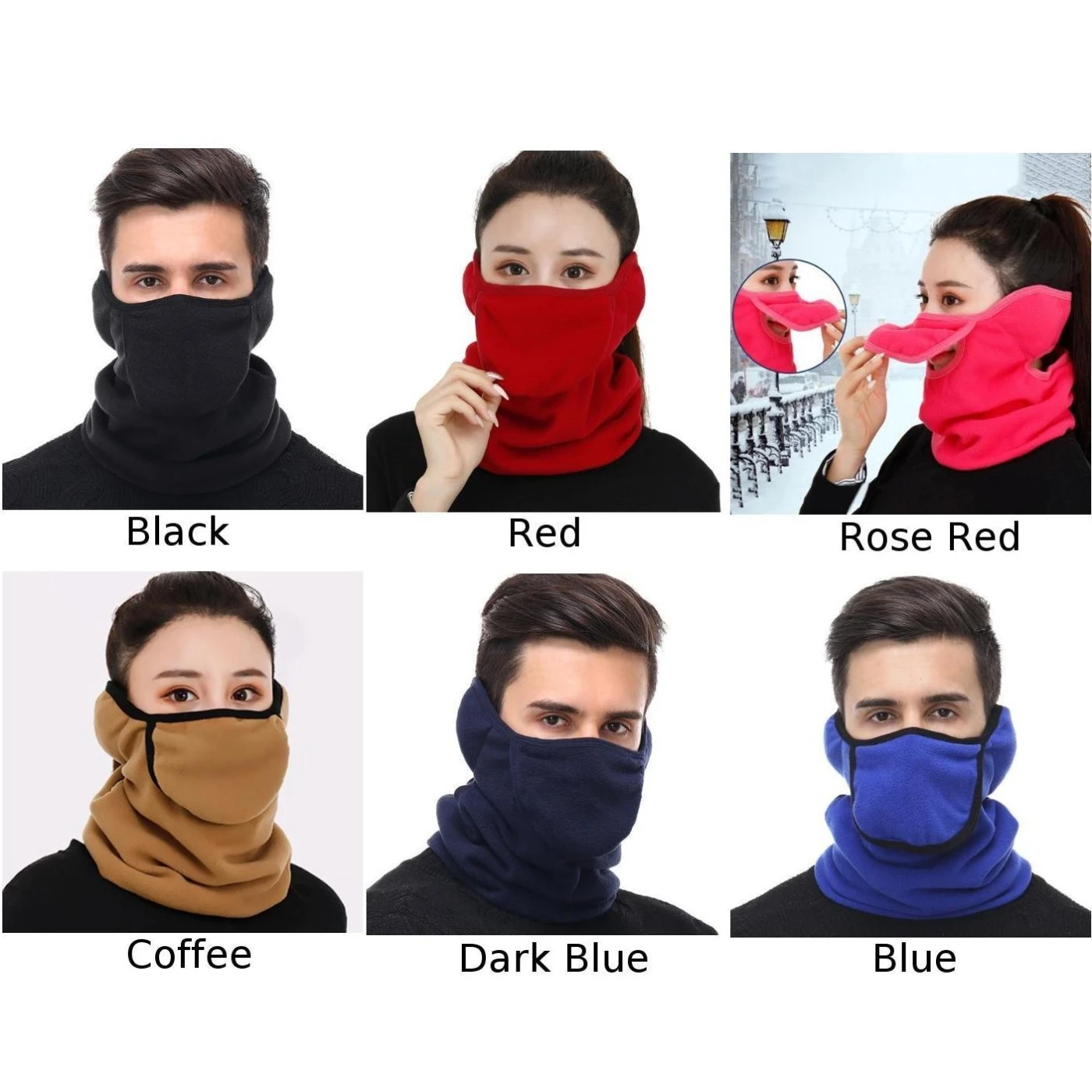 Men Women Earmuffs Dustproof Warm Mask Winter Outerdoor Riding Running Cycling comfortable Fit the face contour