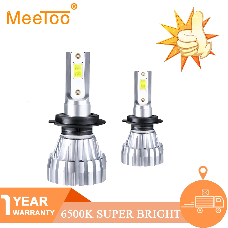 H4 Светодиодные Автомобильные фары H7 Led H4 Led H1 H11 HB3 9005 5000lm 6500K 12V 24V авто фары противотуманная фара COB автомобильный круглые светодиодные лампы для авто