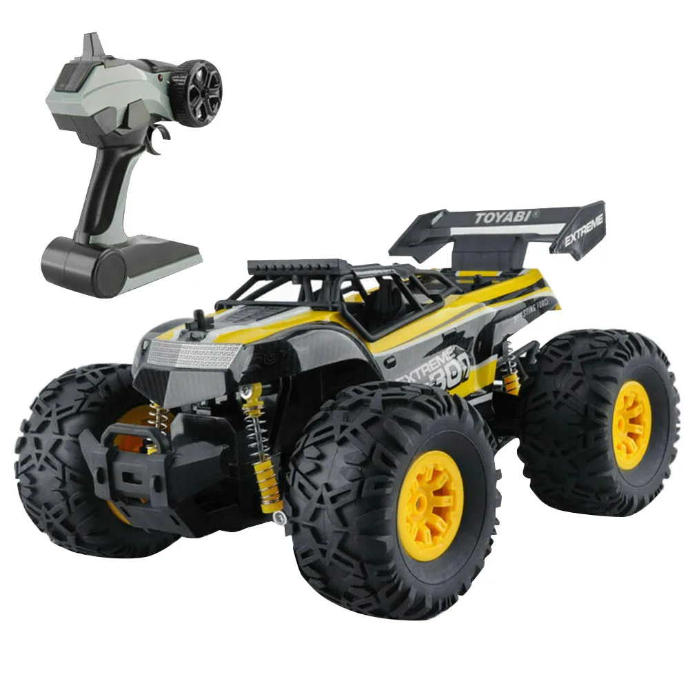 

2.4G 1:18 PVC Battery Powered Monster Truck Non Slip RC Car Powerful Off Road Vehicle Remote Control High Speed Mini All Terrain