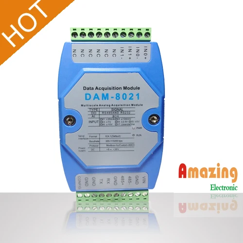 

0-5V to RS232 Current Acquisition Module Isolated Pressure Flow Liquid Level Transmitter Dam8021 Manufacturer