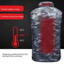 Новинка, зимняя куртка с электрическим подогревом, жилет, камуфляжная куртка с подогревом, унисекс, USB, теплая, Спортивная, зимняя, для пеших прогулок, кемпинга, катания на лыжах