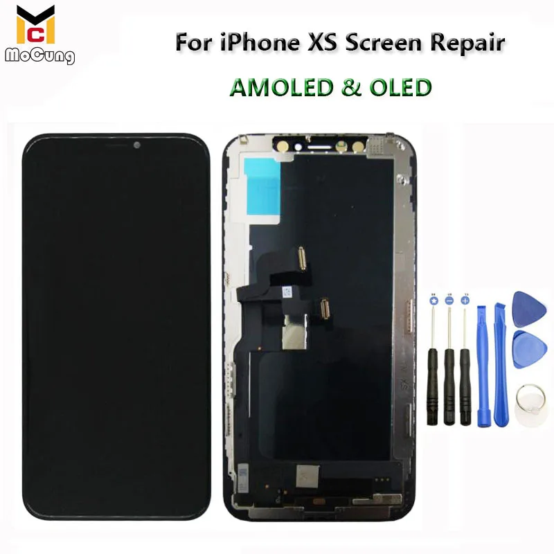 ЖК-дисплей Super AMOLED / incell 5 8 ''для iPhone XS ЖК-дигитайзер сенсорный экран с