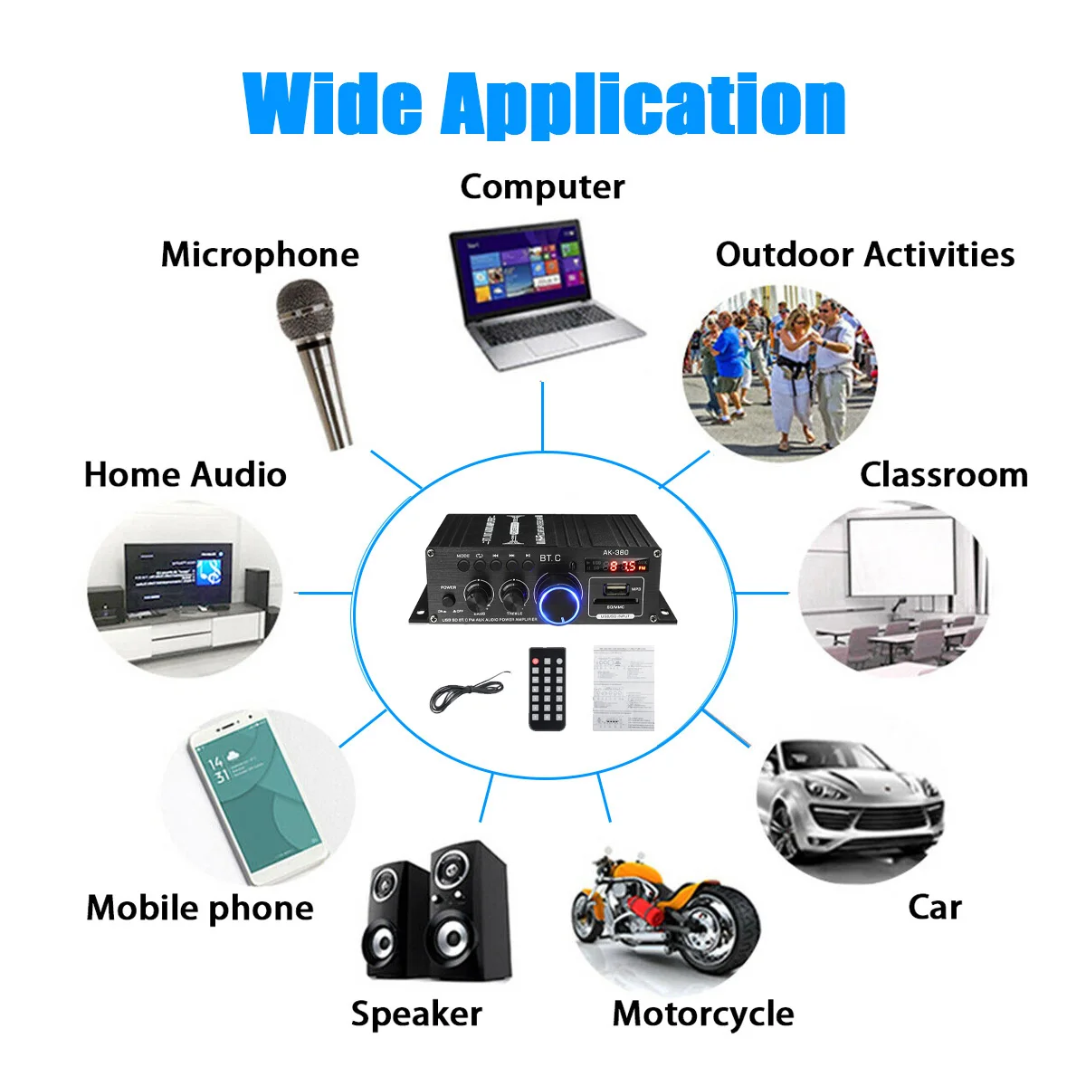 Amplificador DE POTENCIA G30 G-919H 1000W para el hogar, sistema