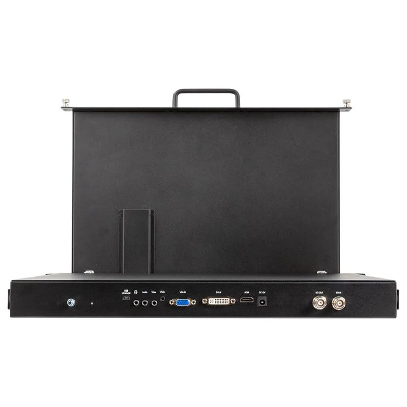 Portable Monitor 17.3 Inch 1RU Pull Out Rack Mount Monitor Full HD 1920x1080 SC173-HSD-56 for Broadcast Director