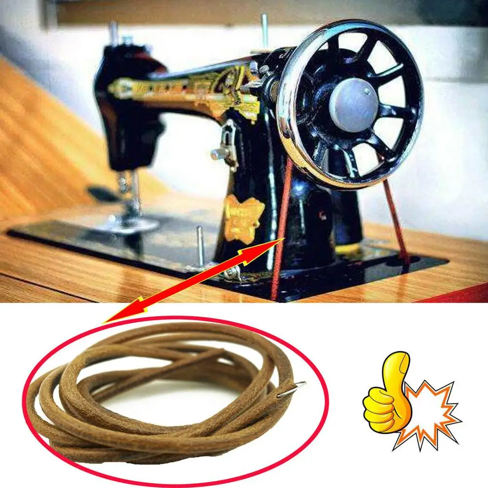 SEWING MACHINE TREADLE LEATHER MOTOR DRIVE BELT FOR SINGER,JONES AND MOST  BRANDS