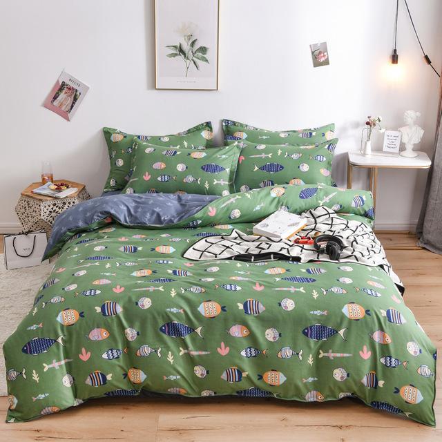 2020 New Product 1pc 100%Polyester Pastoral Style Flowers Colorful Printed Duvet Cover (pillowcases need order)