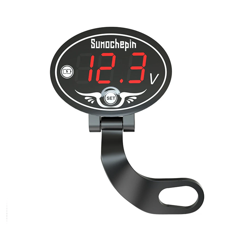 

12V Voltmeter Digital LED Display Voltage Indicator Waterproof Mount IP67