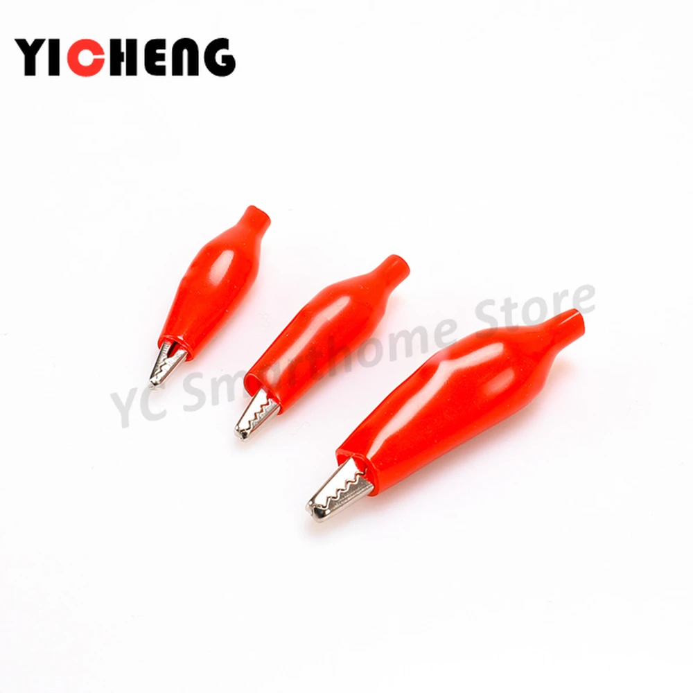 Alligator clips 6pcs DIY alligator clip test clip power cord battery clip for experiment medium length 35mm clip