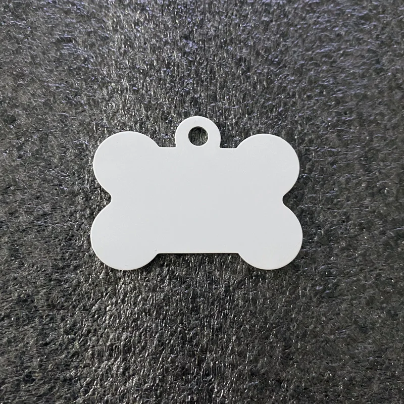 Double Sides Can Be Printing DIY Sublimation Pet Tag Accessories Address Tags For Dogs  Heat Transfer Metal Blank Id Collar Tag 