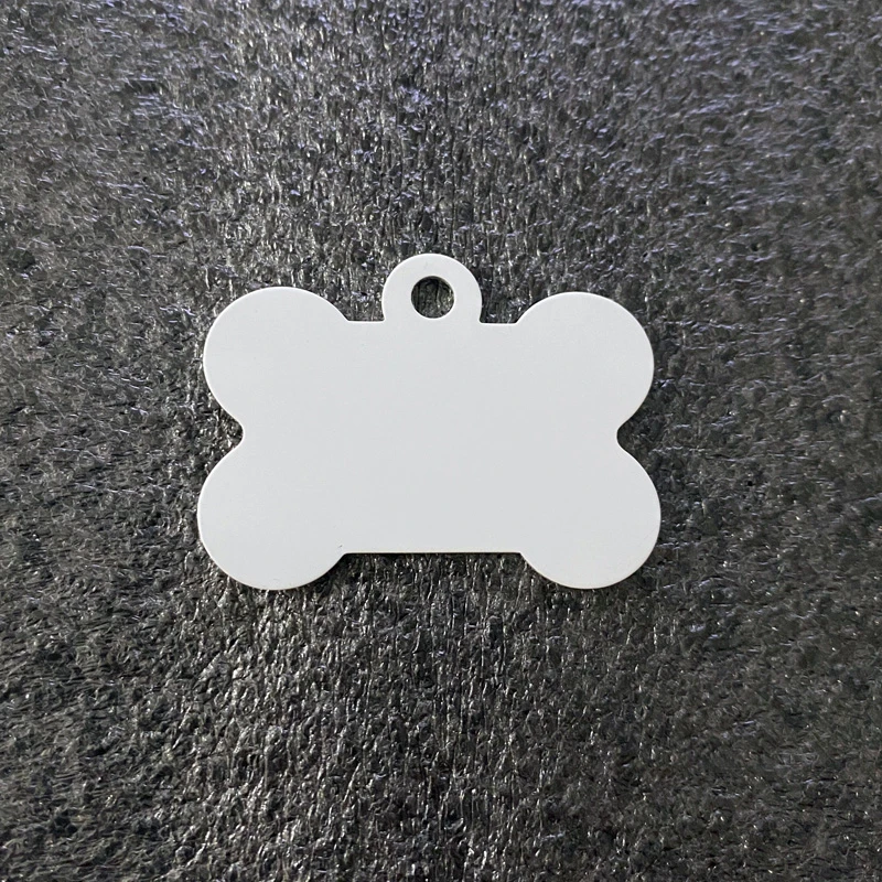 Double Sides Can Be Printing DIY Sublimation Pet Tag Accessories Address Tags For Dogs  Heat Transfer Metal Blank Id Collar Tag