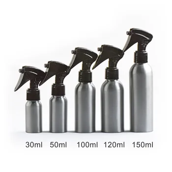 

Silver 1Pcs Aluminum container mice spray bottle Fine Mist Aluminum Refill Bottle Mouse travel bottle tools