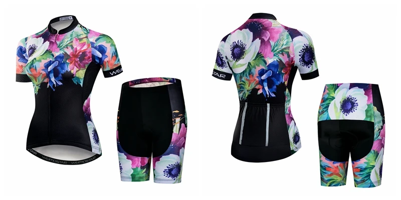 2021 JPOJPO Cycling Jersey Sets Women mtb Racing Bicycle Shirt Clothing Ropa Ciclismo Summer Short Sleeve Bike Jersey Shorts Set