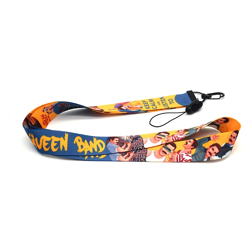 Freddie Mercury Lanyards креативный мобильный телефон висячая веревка для ключевой ремень USB держатель Бейджа DIY Подгонянный шейный ремень D154